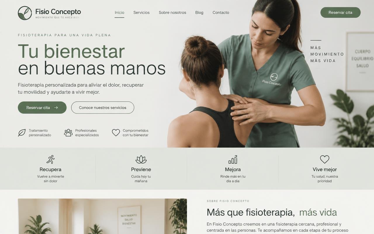 Vista previa del diseño Fisio Concepto